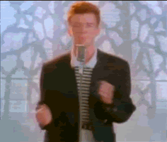 gif of rickroll